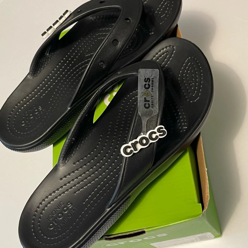 CROCS Black Comfort‎ Slides - Picture 5 of 8